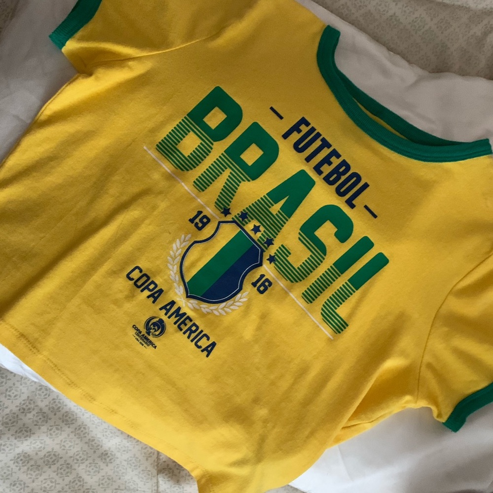 Brazil Furebol crop top